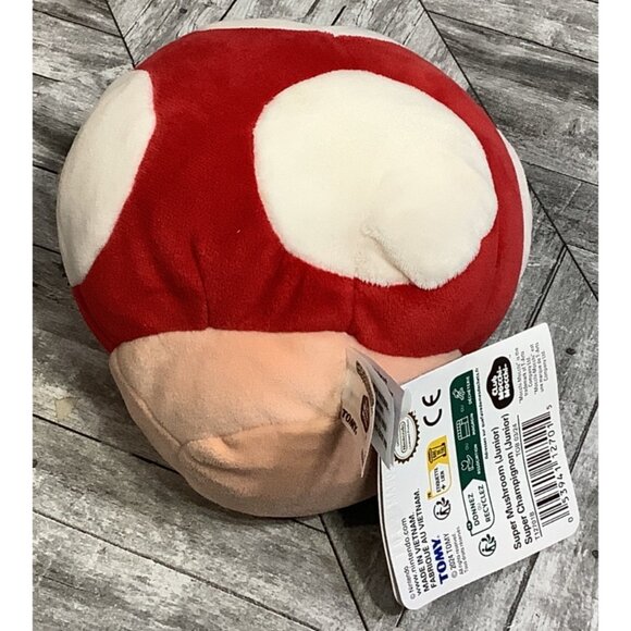 Mocchi Mocchi Super Mario Club Toad Mushroom Plush 12" Collectible Toy - Picture 5 of 7